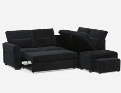 MINNESOTA right-facing sectional sofa-bed with storage