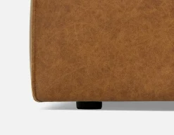 MONTE 100% leather classic loveseat sofa