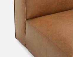 MONTE 100% leather classic loveseat sofa