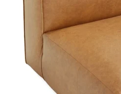 MONTE 100% leather classic loveseat sofa