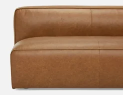 MONTE 100% leather classic loveseat sofa