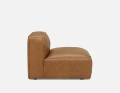 MONTE 100% leather classic loveseat sofa