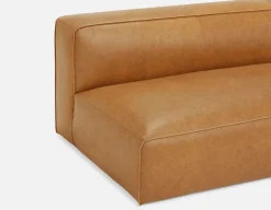 MONTE 100% leather classic loveseat sofa