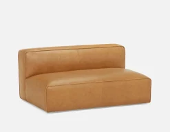 MONTE 100% leather classic 3-seater sofa