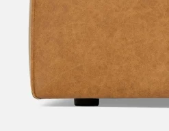 MONTE 100% leather classic 3-seater sofa
