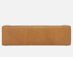 MONTE 100% leather classic 3-seater sofa