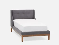 MUROL tufted upholstered wingback twin size bed