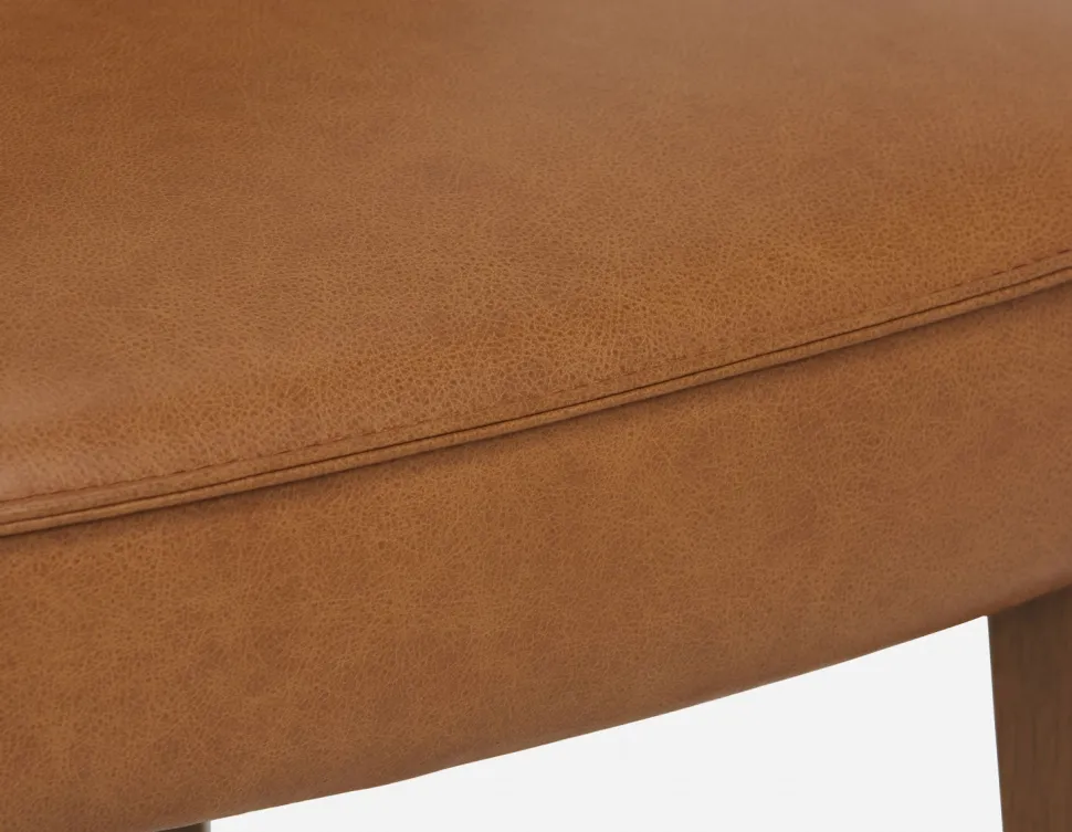 NELA 100% leather counter stool 66cm