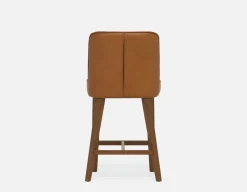 NELA 100% leather counter stool 66cm