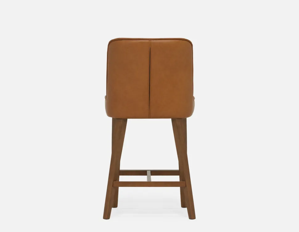 NELA 100% leather counter stool 66cm