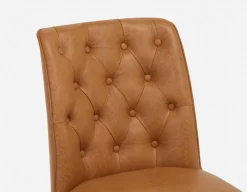 NELA 100% leather vintage dining chair