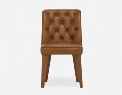 NELA 100% leather vintage dining chair