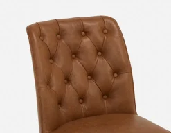 NELA 100% leather vintage dining chair