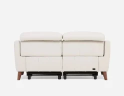 NILLIE 100% leather power recliner contemporary loveseat