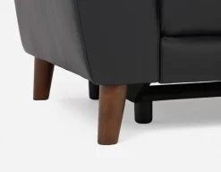 NILLIE 100% leather power recliner contemporary loveseat