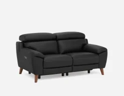 NILLIE 100% leather power recliner contemporary loveseat