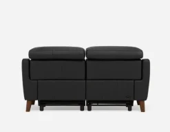 NILLIE 100% leather power recliner contemporary loveseat