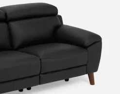 NILLIE 100% leather power recliner contemporary loveseat