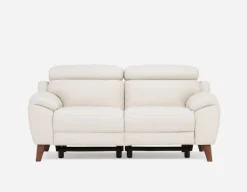 NILLIE 100% leather power recliner contemporary loveseat