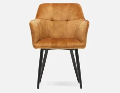 OCTAVE velvet dining armchair