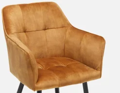 OCTAVE velvet dining armchair