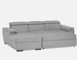 ODETTE contemporary left-facing sectional sofa-bed with storage