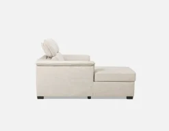 ODETTE contemporary left-facing sectional sofa-bed with storage