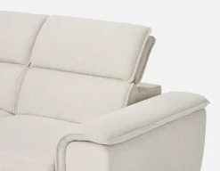 ODETTE contemporary left-facing sectional sofa-bed with storage
