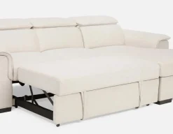 ODETTE contemporary right-facing sectional sofa-bed with storage