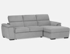 ODETTE contemporary right-facing sectional sofa-bed with storage