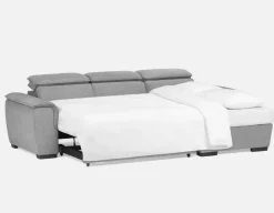 ODETTE contemporary right-facing sectional sofa-bed with storage