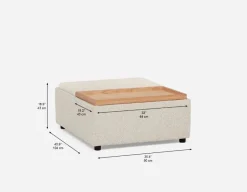 OLISA contemporary coffee table ottoman