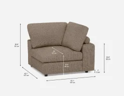 OLISA contemporary modular corner sofa