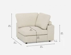 OLISA contemporary modular corner sofa