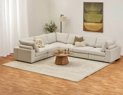 OLISA 6-pc modular interchangeable sofa
