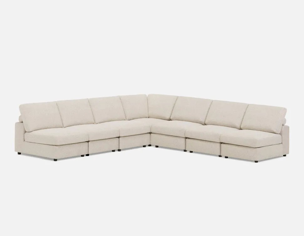 OLISA 7-pc modular interchangeable sofa