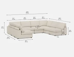 OLISA 8-pc modular interchangeable sofa