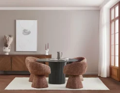ORAN modern swivel dining armchair