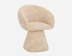 ORAN modern swivel dining armchair