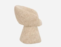 ORAN modern swivel dining armchair
