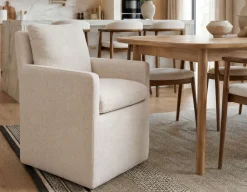 OSTIA dining chair on casters