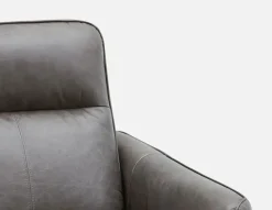 PALMER contemporary modern power-reclining 100% leather armchair