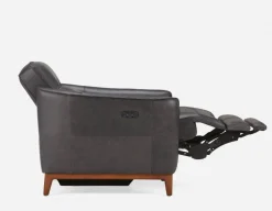 PALMER contemporary modern power-reclining 100% leather armchair