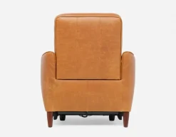 PALMER contemporary modern power-reclining 100% leather armchair