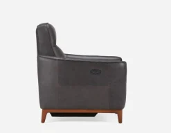 PALMER contemporary modern power-reclining 100% leather armchair