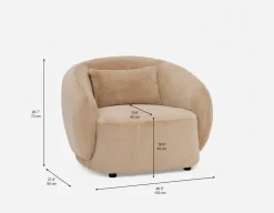 PATON contemporary accent chair