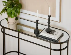 PETE mirrored top console table 120 cm