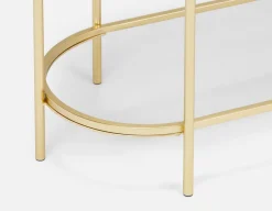 PETE mirrored top console table 120 cm
