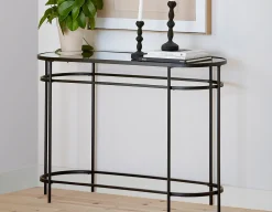 PETE mirrored top console table 120 cm