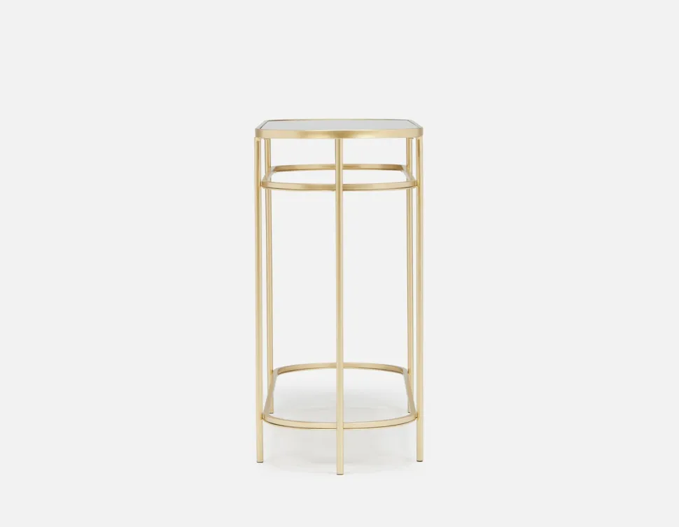 PETE mirrored top console table 120 cm